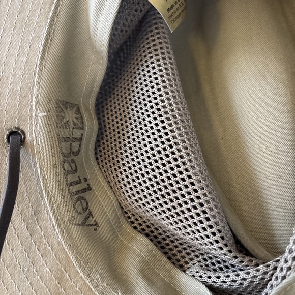 Bailey Hat Unisex small unisex Canvas Bucket Outback Mesh Khaki Vented Safari - Picture 8 of 10